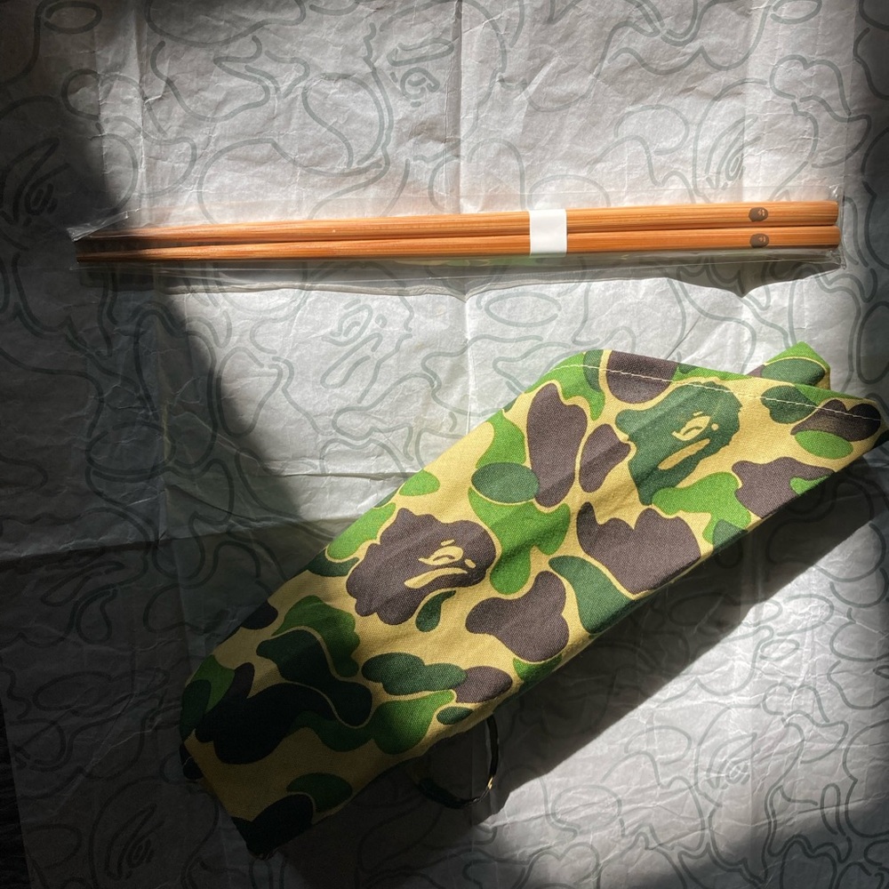 A Bathing Ape Chopsticks Brand New Sealed ABC Camo Green